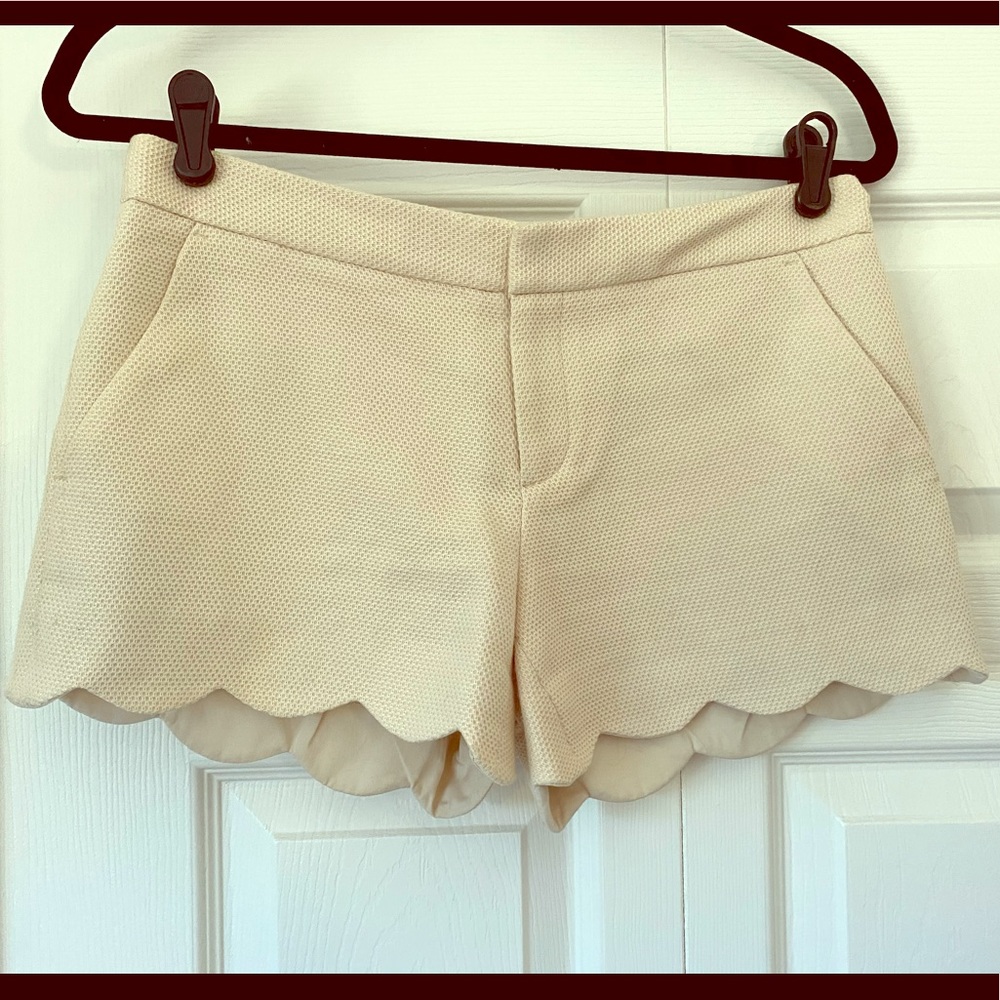 Club Monaco Scalloped Edge Shorts